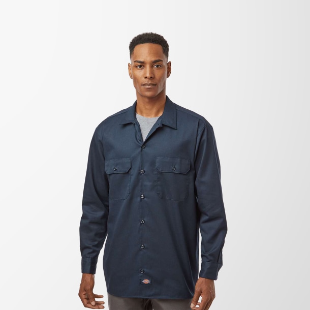 Dickies Men's Tall Long-Sleeve Work Shirt