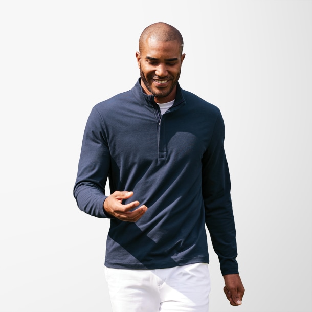 Port Authority® Men's Quarter-Zip Stretch Fairway Pullover