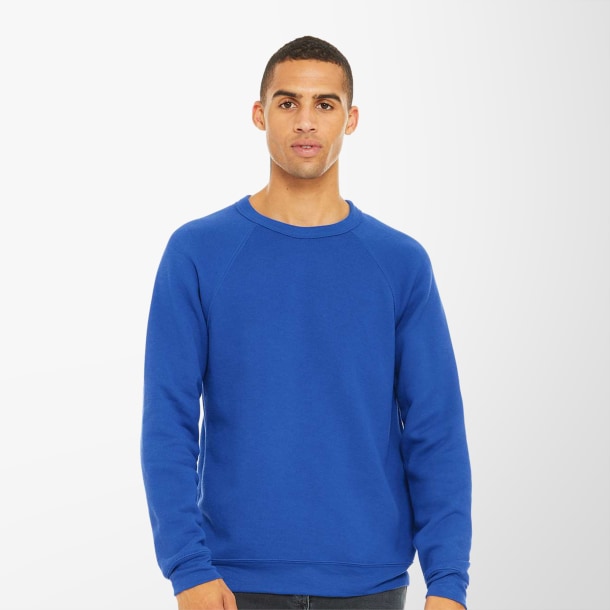BELLA + CANVAS Adult Raglan Sponge Fleece Crewneck