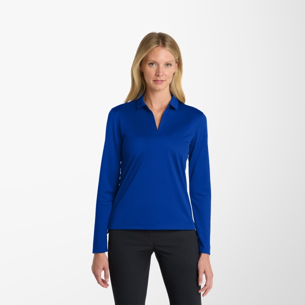 Nike® Women's Long-Sleeve Dri-FIT Micro Pique 2.0 Polo