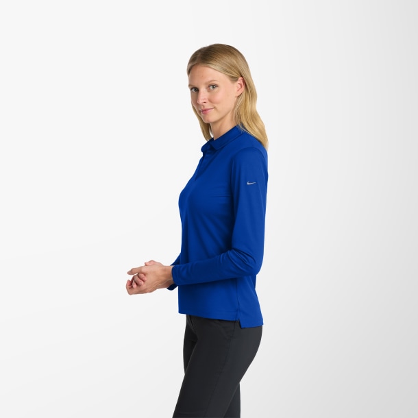 Nike® Women's Long-Sleeve Dri-FIT Micro Pique 2.0 Polo