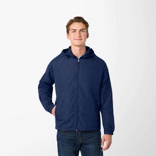 Sport-Tek® Men's Hooded Raglan Jacket