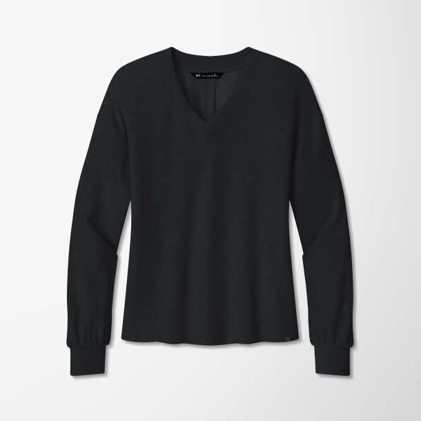 TravisMathew Women's Long-Sleeve V-Neck T-Shirt