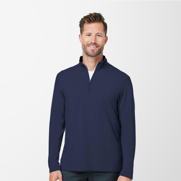 Devon & Jones Men's Quarter-Zip Raleigh Pullover