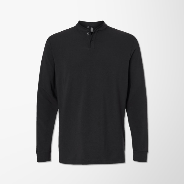 adidas® Men's Long-Sleeve Henley T-Shirt