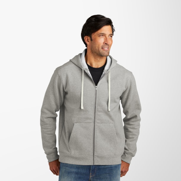 Volunteer Knitwear™ Adult Full-Zip Fleece Chore Hoodie
