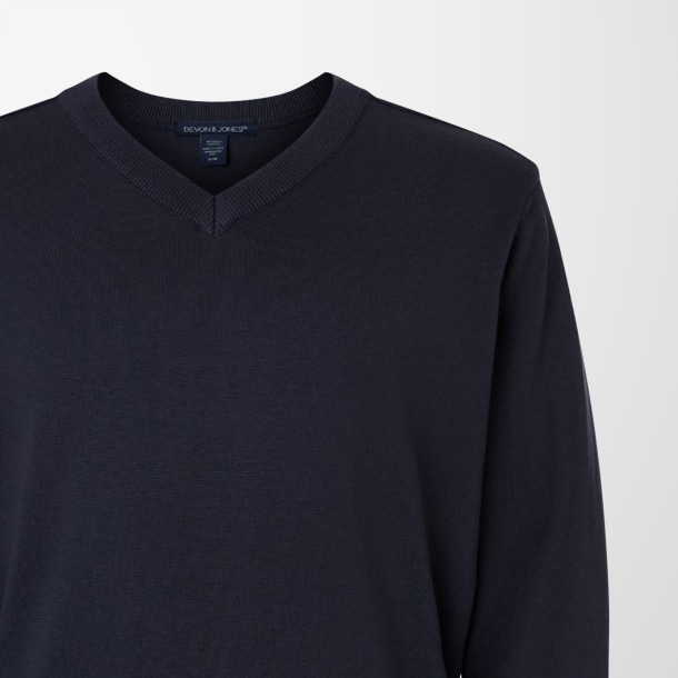 Devon & Jones Men's V-Neck New Classics Sweater