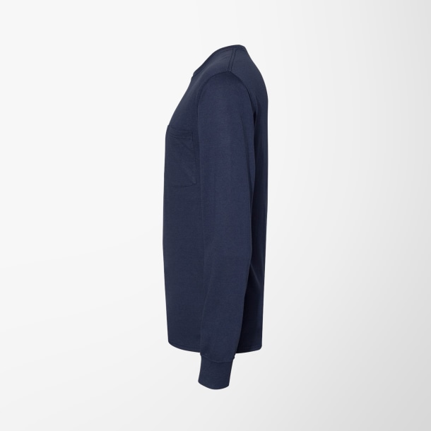 Hanes Men's Long-Sleeve Workwear T-Shirt with Pocket