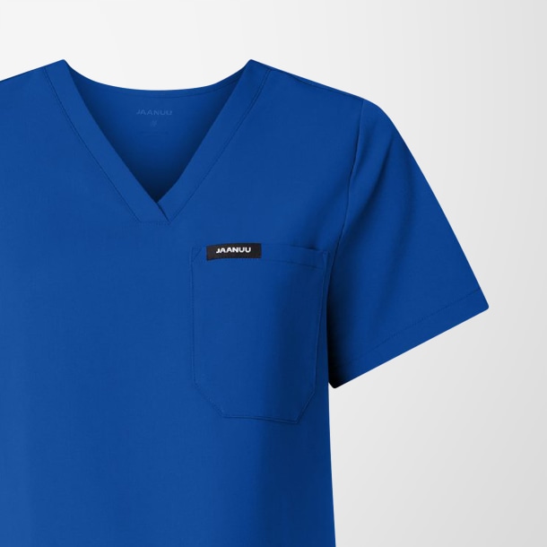Jaanuu Women's V-Neck Rhena Scrub Top