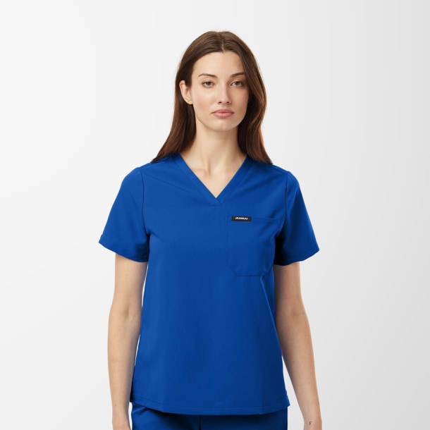 Jaanuu Women's V-Neck Rhena Scrub Top