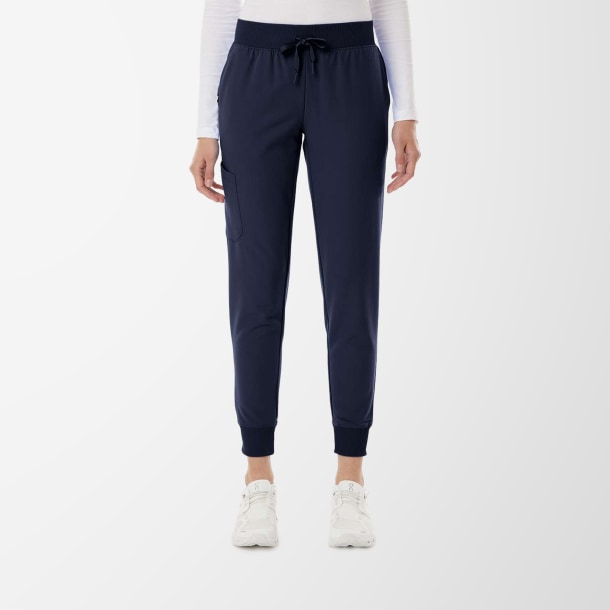 Jaanuu Women's Knit-Waist Silex Scrub Joggers - Petite Sizing