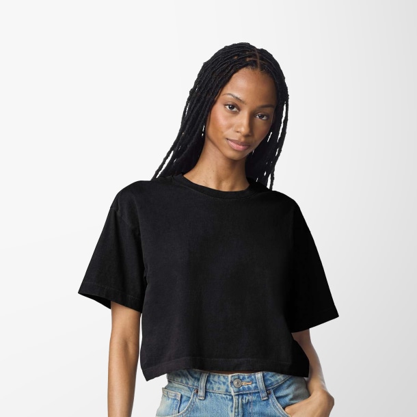 American Apparel Women's Cropped Heavyweight T-Shirt