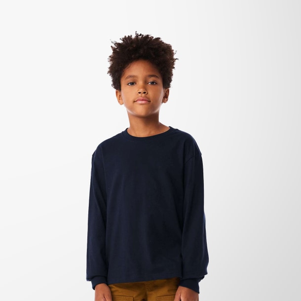 BELLA + CANVAS Youth Long-Sleeve Heavyweight T-Shirt