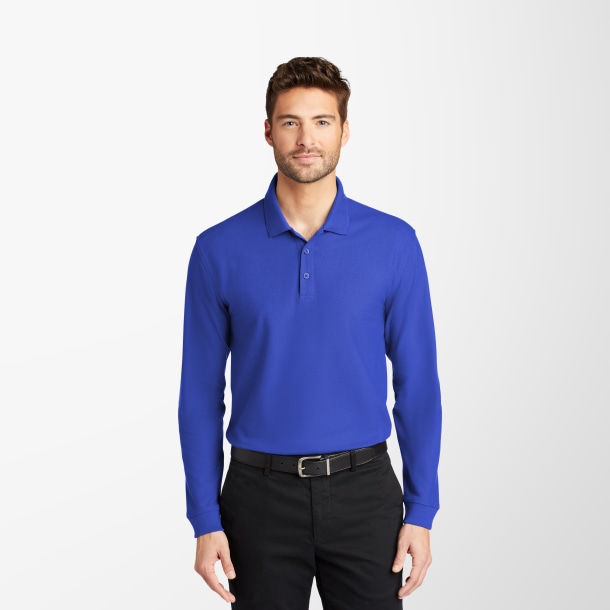 Port Authority® Long Sleeve Core Classic Pique Polo