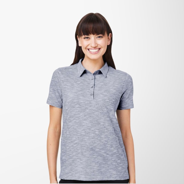 North End Women's Jacquard Eclipse Polo