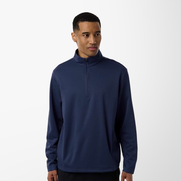 Team 365 Adult Quarter-Zip Tech Fleece Squad Pullover