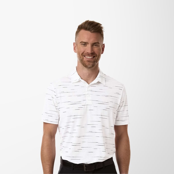 adidas® Men's Printed Mesh Ultimate365 Polo