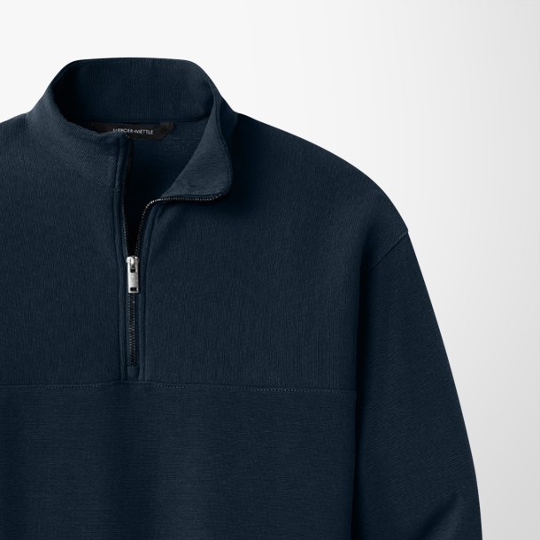 Mercer+Mettle® Men's Quarter-Zip Textured Pullover