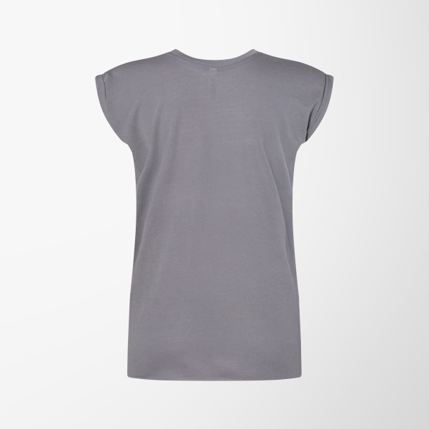 BELLA + CANVAS Women's Rolled-Cuff Muscle T-Shirt