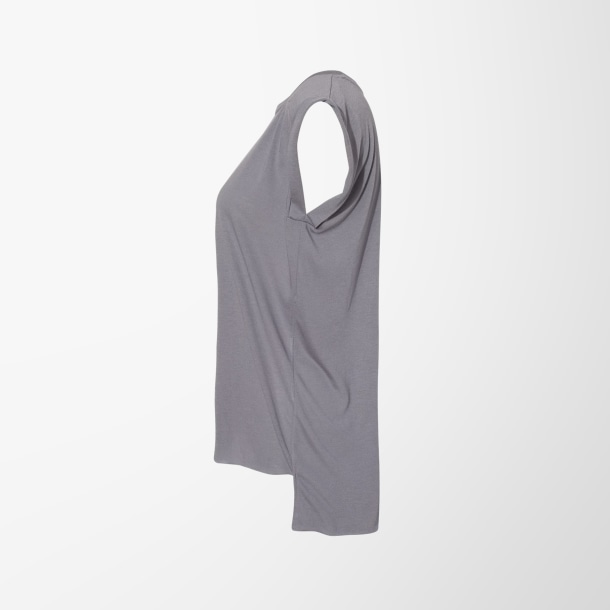 BELLA + CANVAS Women's Rolled-Cuff Muscle T-Shirt