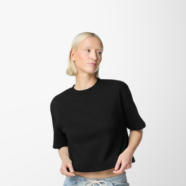 American Apparel Women's Boxy French Terry Top