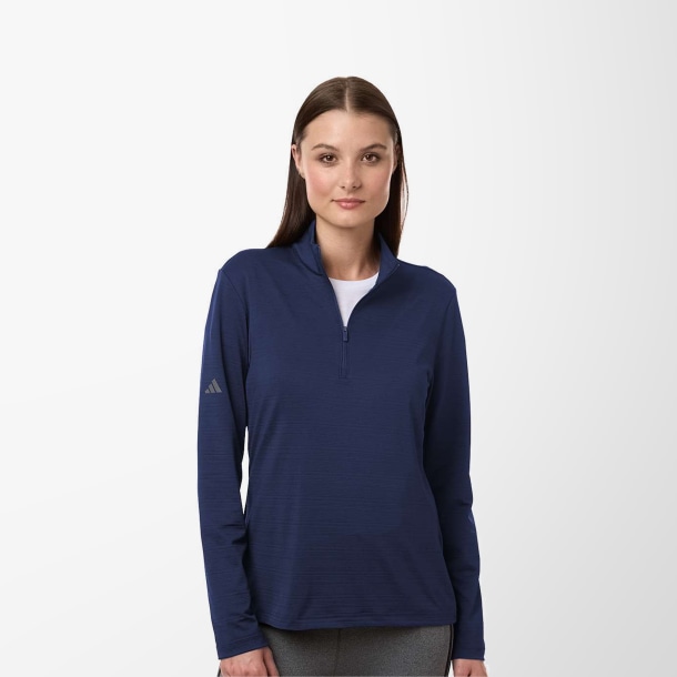 adidas® Men's Quarter-Zip Textured Pullover