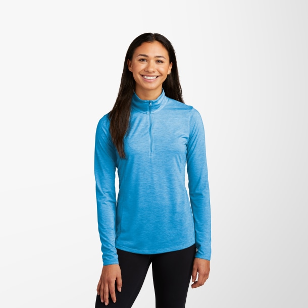 Sport-Tek® Women's Quarter-Zip PosiCharge® Tri-Blend Pullover
