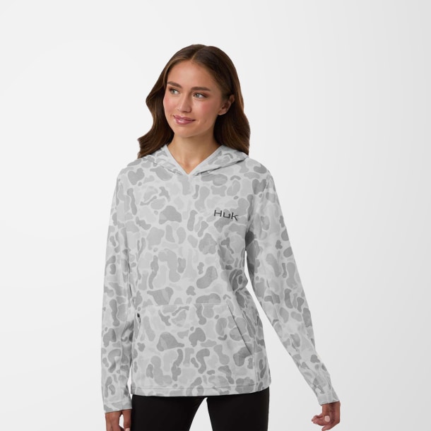HUK Women's KC Print Coldfront+ Hoodie