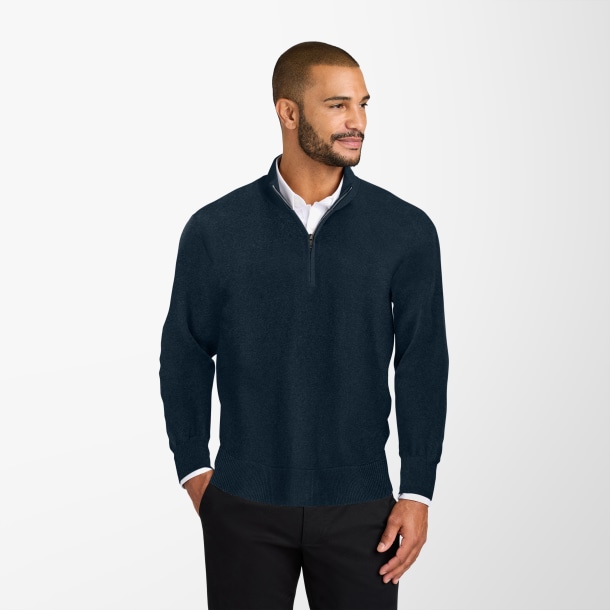 Port Authority® Men's Quarter-Zip Easy Care Sweater
