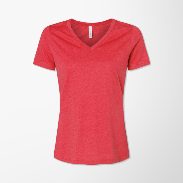 BELLA + CANVAS Women's V-Neck Fleece T-Shirt