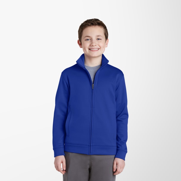 Sport-Tek® Youth Full-Zip Fleece Sport-Wick® Jacket