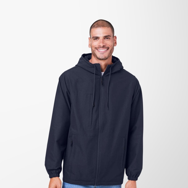 Harriton Adult Hooded Flex Twill Jacket