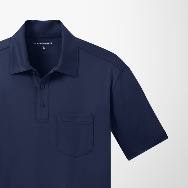 Port Authority® Men's Silk Touch™ Performance Polo with Pocket