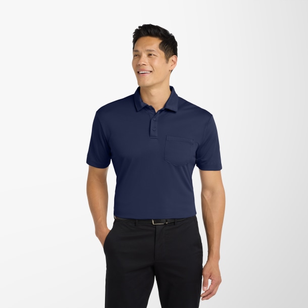 Port Authority® Men's Silk Touch™ Performance Polo with Pocket
