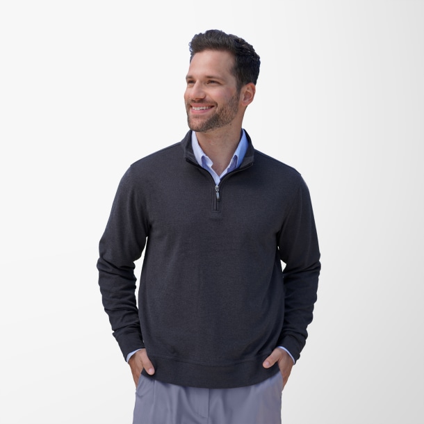 Vantage Men's Quarter-Zip Luxe Pullover