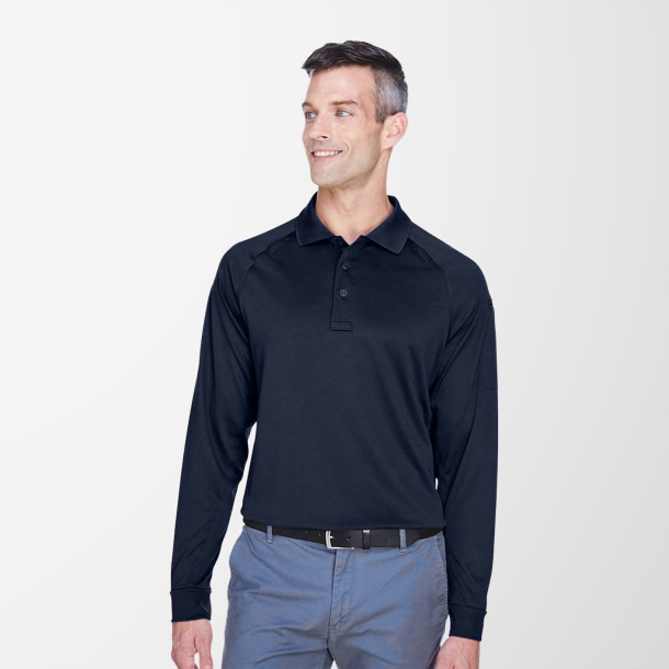 Harriton Men's Long-Sleeve Advantage Tactical Polo