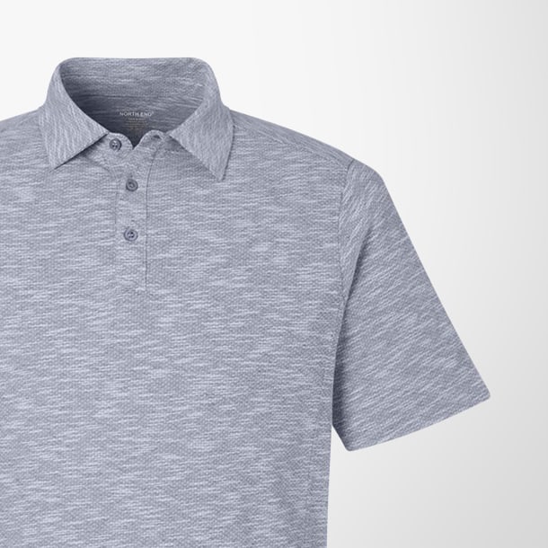 North End Men's Jacquard Eclipse Polo