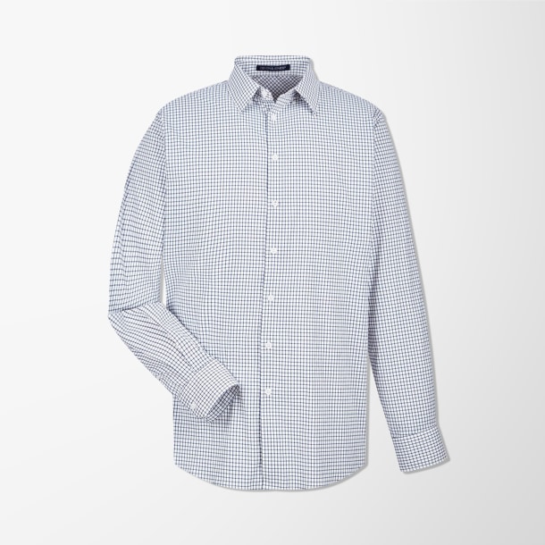 Devon & Jones Men's Windowpane CrownLux Performance® Shirt