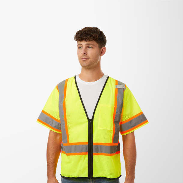 Kishigo Adult Class 3 Mesh Zippered Vest