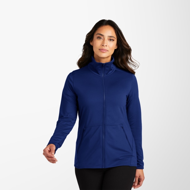 Port Authority® Women's Full-Zip Stretch Fleece Accord Sweatshirt