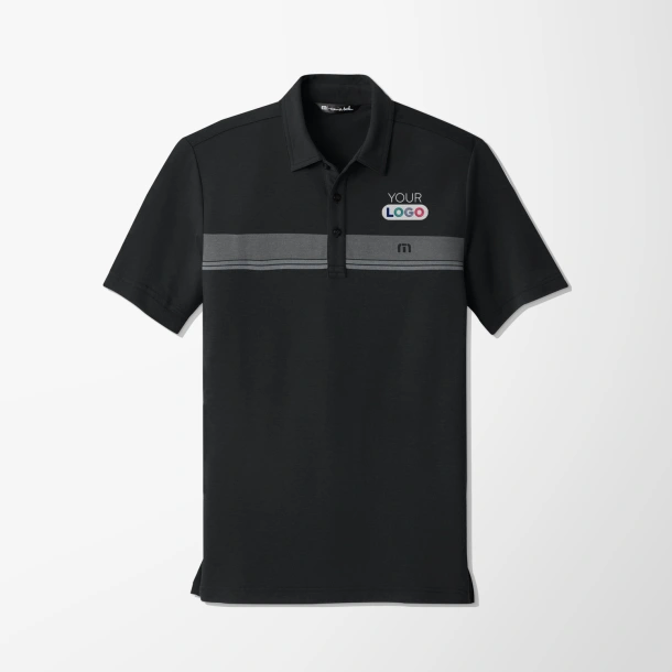 TravisMathew Men's Striped Glenview Polo