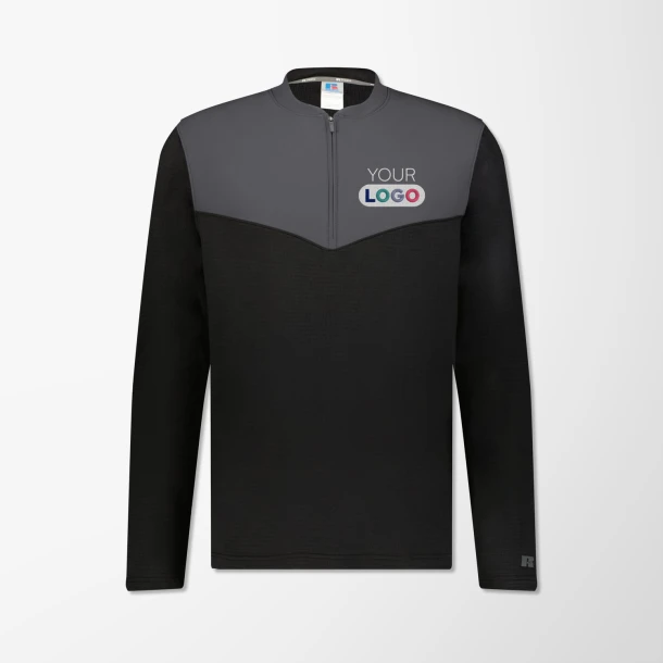 Russell Athletic Quarter-Zip Fleece Adult Sideline Pullover