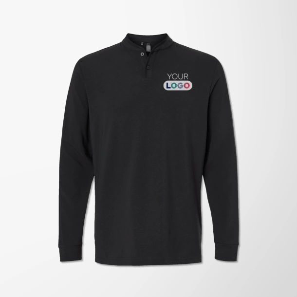adidas® Men's Long-Sleeve Henley T-Shirt