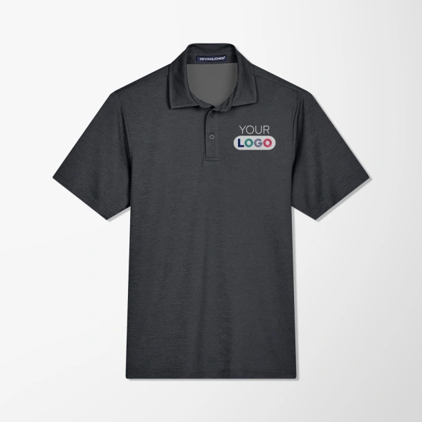 Devon & Jones Men's Melange CrownLux Performance® Polo