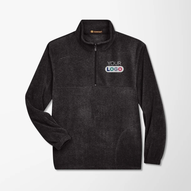 Harriton Men's Quarter-Zip Fleece Pullover