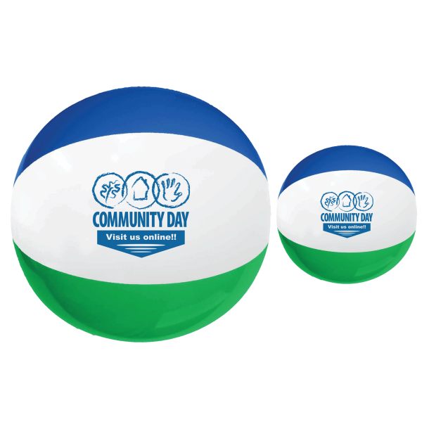 12'' Multi-Colored Beach Ball