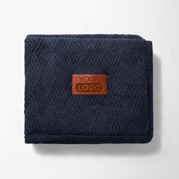 Debossed Leeman™ Trellis Knit Blanket