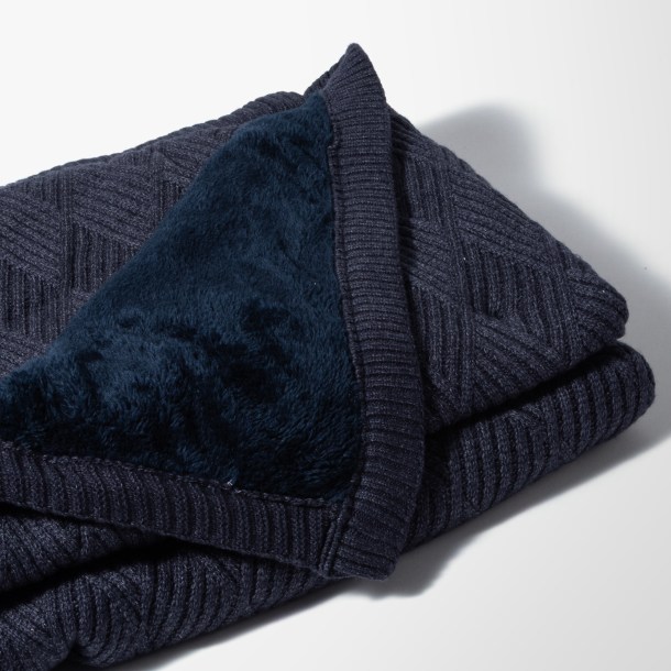 Debossed Leeman™ Trellis Knit Blanket