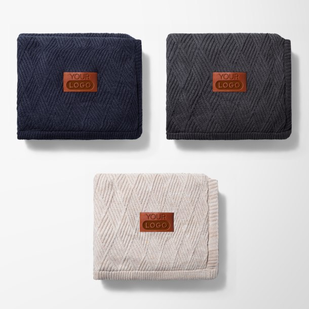 Debossed Leeman™ Trellis Knit Blanket