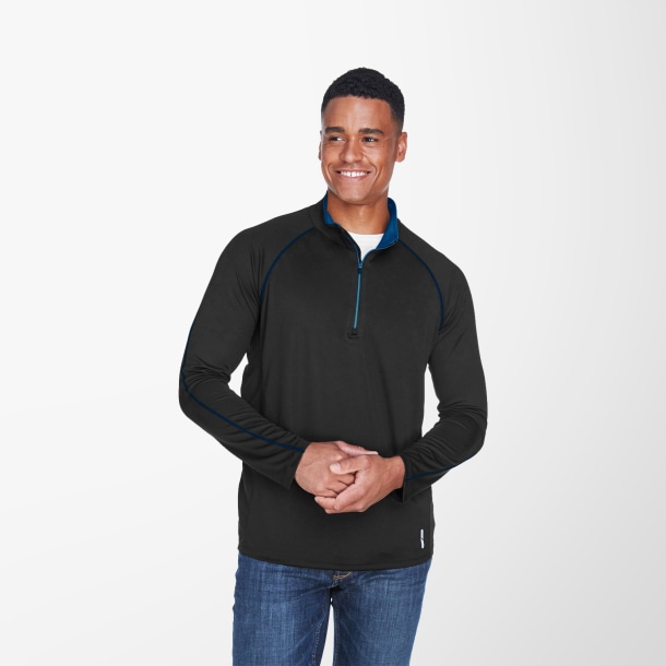 North End® Men's Radar Quarter-Zip Performance Long-Sleeve Top